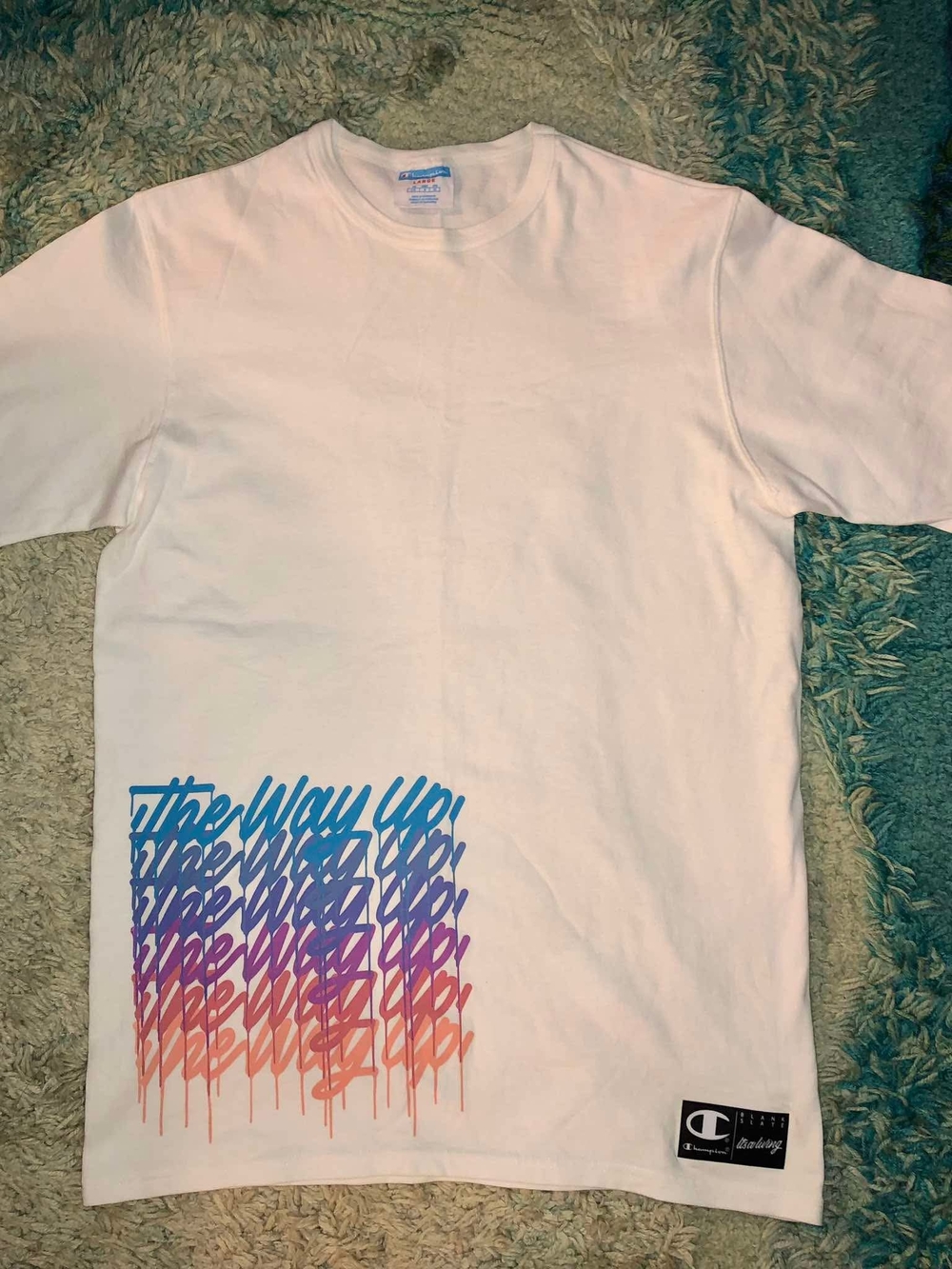 Champion It's A Living "The Way Up" Graphic T-Shirt Size L